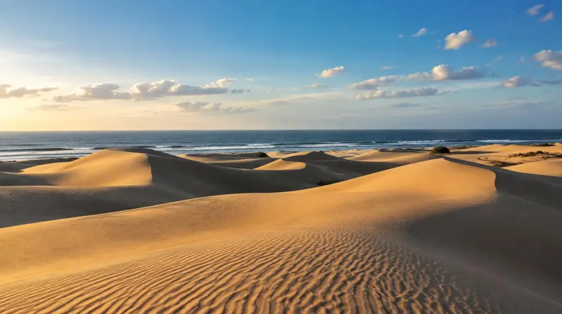 Sanddünen am Atlantik im Süden von Gran Canaria
